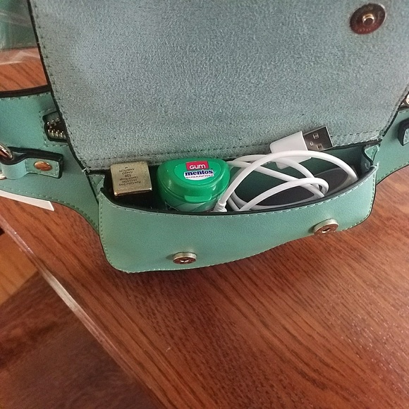 Isabelle Vegan Leather Mint Belt Bag Fanny Pack - Picture 6 of 7